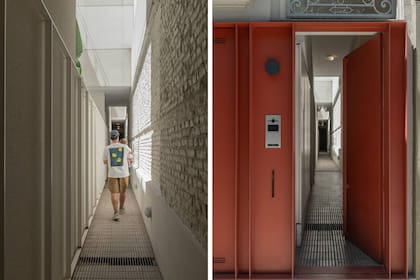 Del inmueble original no pudieron rescatar revestimientos ni aberturas: sólo conservaron los muros portantes, rehicieron losas con viguetas y ladrillos de telgopor, y reforzaron la estructura con columnas de hormigón.