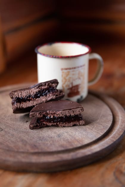 Del Montañes, tienda de alfajores en Traful.