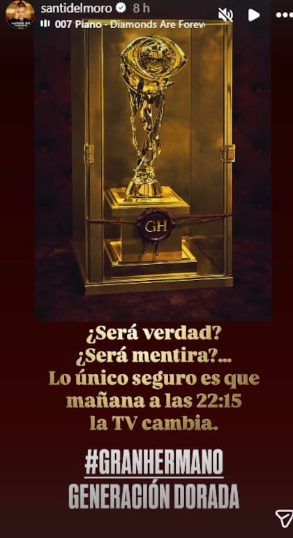 Del Moro ironizó sobre la lista de participantes que se filtró en redes sociales