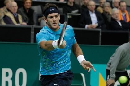 Del Potro, en acción