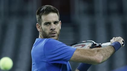 Del Potro, en acción