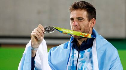 Del Potro, feliz con su medalla de plata