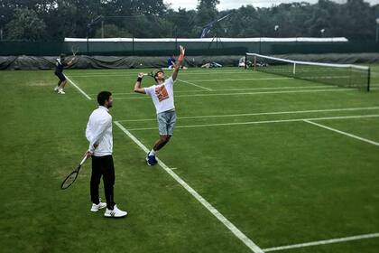 Del Potro, junto a Vallverdú hoy en Wimbledon