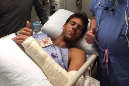 Del Potro, ni bien terminó la operación