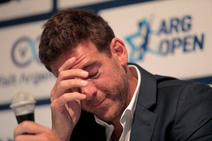 Del Potro, quebrado, al anunciar que está pensando seriamente en el retiro.