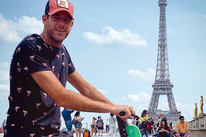 Juan Martín del Potro fue "entre 20 y 30 veces a París", pero sólo tiene una foto en la Torre Eiffel: fue en 2019