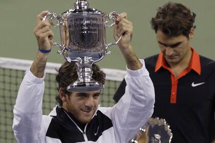 Del Potro ganó el US Open de 2009, al vencer a Federer. 