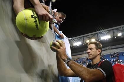 Del Potro y el cariño de los hinchas