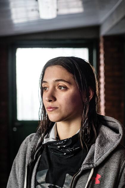 Delfina es una de las caras de Under Armour, la marca deportiva