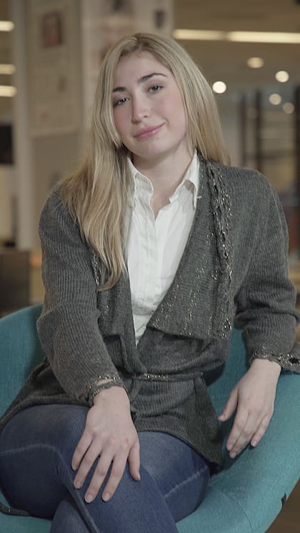 Delfina Ezeiza, la candidata a legisladora porteña por Libertad Avanza, el partido que lidera Javier Milei en la Ciudad