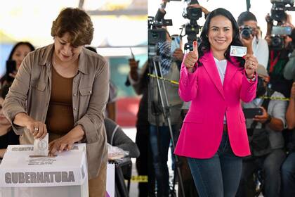 Delfina Gómez (izquierda) y Alejandra del Moral ((derecha) representaban a las fuerzas políticas más relevantes en las elecciones