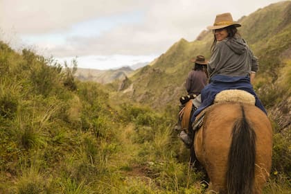 Delfina Magrane y la costumbre de la vida a caballo.