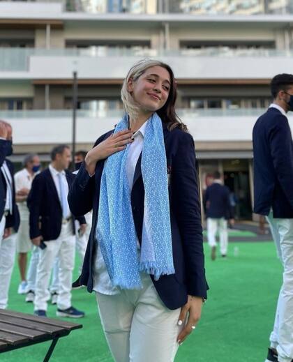 Delfina Pignatiello en la villa olímpica