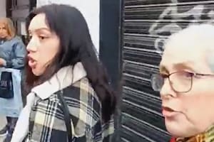 Delfina Wagner y la vecina de Cristina Kirchner fueron al acto de Villarruel y se cruzaron con manifestantes