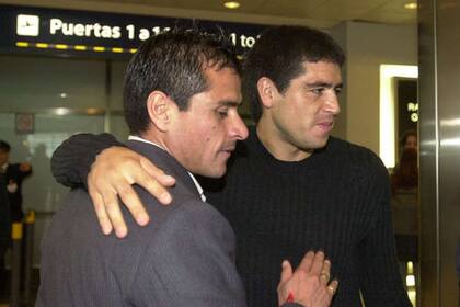 Delgado y Riquelme son amigos desde la época que compartieron en Boca
