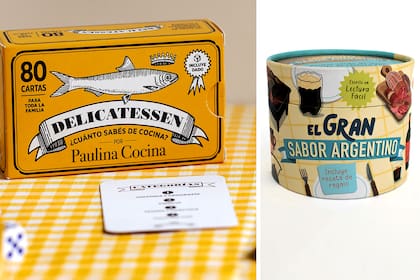 Delicatessen y El Gran sabor argentino, dos juegos para poner a prueba los conocimientos sobre cocina a través de preguntas y respuestas en formato analógico, lejos de una app