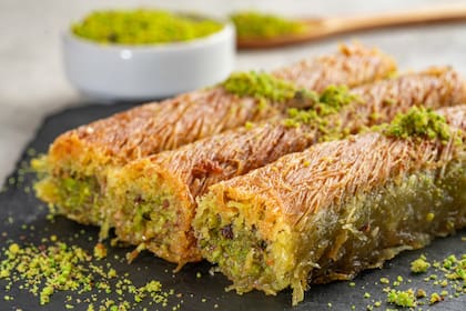 Delicia preparada con kadaif