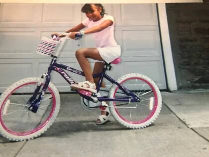 Delimar Vera cuando era niña