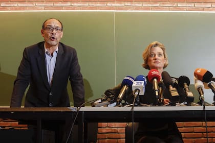 Delphine Boel hoy durante una conferencia de prensa en Bruselas