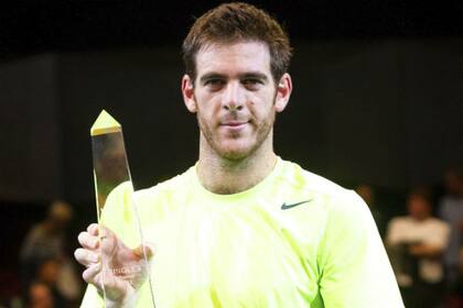 Delpo, con el trofeo de Viena