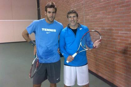 Delpo, con Martín Palermo