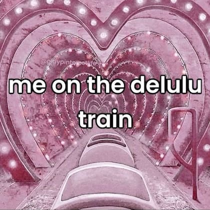 "Delulu" es una palabra que surge en TikTok y es empleada para describir un estado delirante (X/@whotfisjovana)