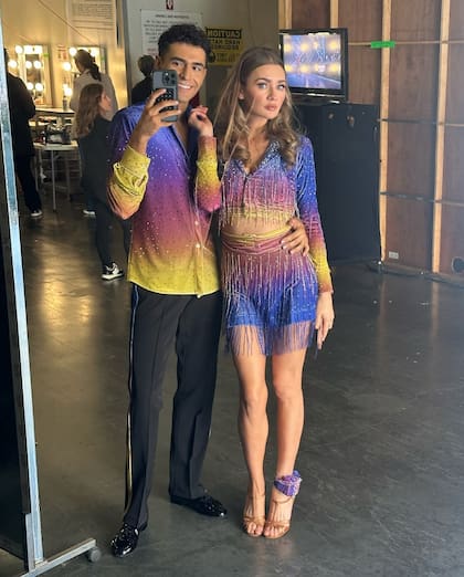 Delvey participa del certamen con el bailarín Ezra Sosa (Foto: Instagram @ezra.sosa)