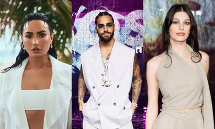 Demi Lovato, Maluma y Camila Morrone presenciaron el desfile de la marca Hugo Boss en Miami