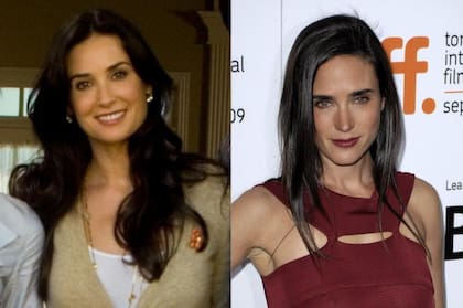 Demi Moore y Jennifer Connelly. Las dos actrices suelen deslumbrar sobre la alfombra roja y, en muchas ocasiones, por su insólito parecido.