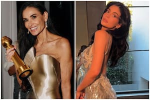 Demi Moore y Kylie Jenner a centímetros, pero sin mirarse (Foto: Instagram/@demimoore y @kyliejenner)