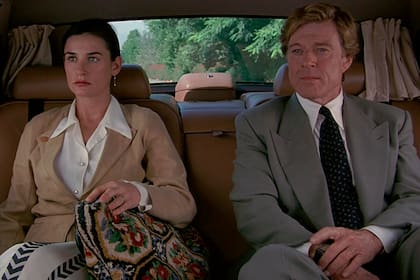 Demi Moore y Robert Redford, en una escena de Propuesta indecente (1993)