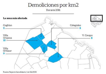 Demoliciones por km2