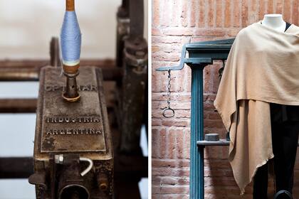 Ruanas y chales artesanales forman parte de la línea femenina.