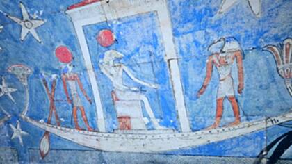 Dentro de las tumbas se descubrieron pinturas referenciales a los rituales post mortem