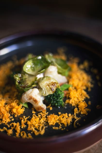 Dentro de los 12 pasos siempre hay al menos dos platos de vegetales, que varían de acuerdo a los productos de estación.