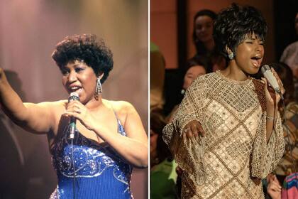 Derecha: Aretha Franklin - Izquierda: Jennifer Hudson