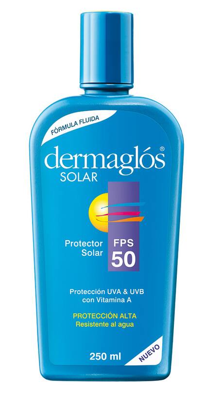 Dermaglós. Emulsión fluida 50 (250 ml, $ 76)