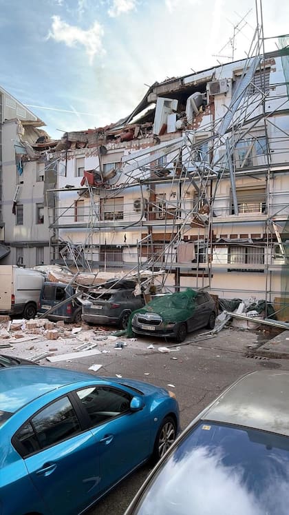 Derrumbe de un edificio en Madrid