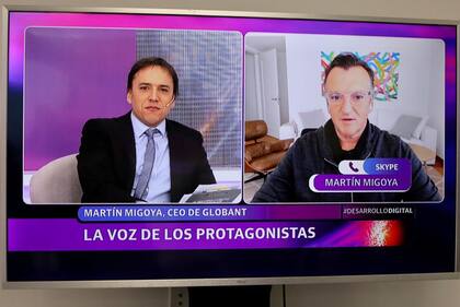 José Del Rio (LA NACION) en diálogo con Martín Migoya, cofundador y CEO de Globant
