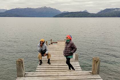 Descanso en un muelle patagónico.