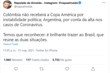 Descartados Colombia y Argentina, la Conmebol se inclinó por Brasil