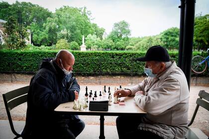 Desconfinamiento, Jardines de Luxemburgo, Paris.