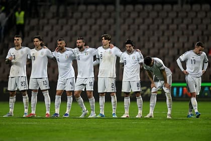 Desconsolados: los italianos pierden la serie de penales en Bosnia y Herzegovina y se quedan sin lugar en el Mundial; la 'Nazionale' no disputa la Copa desde después de Brasil 2014 y su último partido de playoffs fue la final de Alemania 2006.