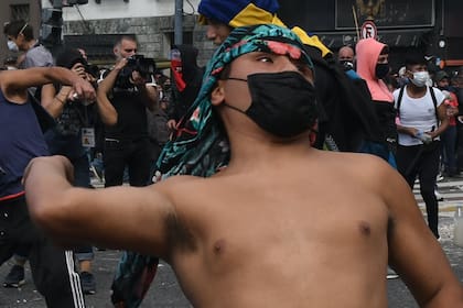 Descontrol frente al Congreso