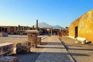 Por primera vez en más de 2000 años, revelaron pinturas que resistieron a la erupción del volcán Vesubio