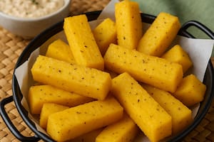 Descubrí cómo hacer los bocaditos o bastones de polenta ideales para comer después del gimnasio