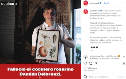 Desde Cucinare, emitieron un emotivo mensaje tras la muerte de Damián Delorenzi