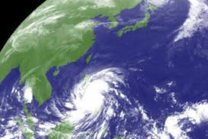 Desde el espacio se observó el devastador tifón sobre Filipinas