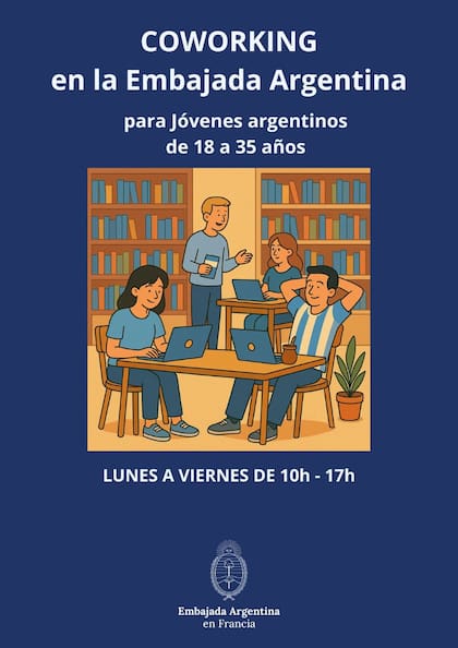 Desde el jueves pasado, la embajada recibe a los jóvenes