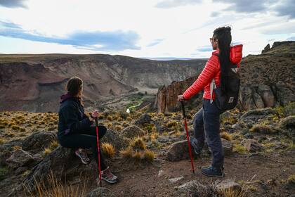 Desde el sendero La Guanaca se puede ver la confluencia de los cañadones Pinturas y Caracoles - Gentileza Rewilding Argentina